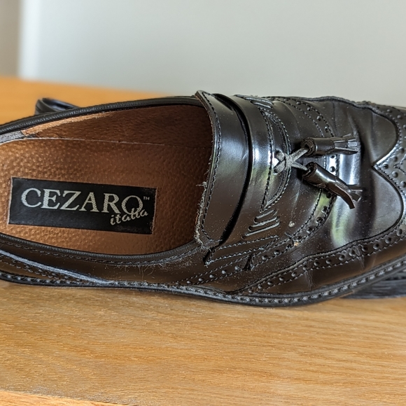 Men's Cezaro Italia dress loafers size 9.5 - Picture 3 of 5